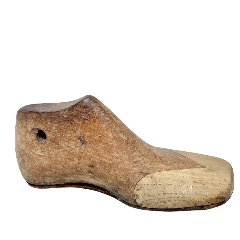 Vintage Lasts Wooden Shoe Tree Mold Cobbler Stretcher Insert 5"x2"
